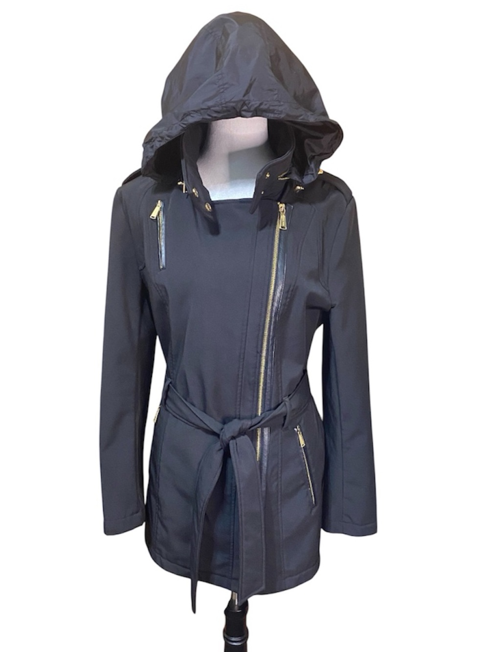 Michael Kors Hooded Water Resistant Anorack Fleece Lined Winter Hooded Jacket